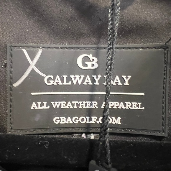 NWT Galway Bay Polartec Power Dry 1/2 Zip Golf Shirt Black White Size Medium - Picture 6 of 15